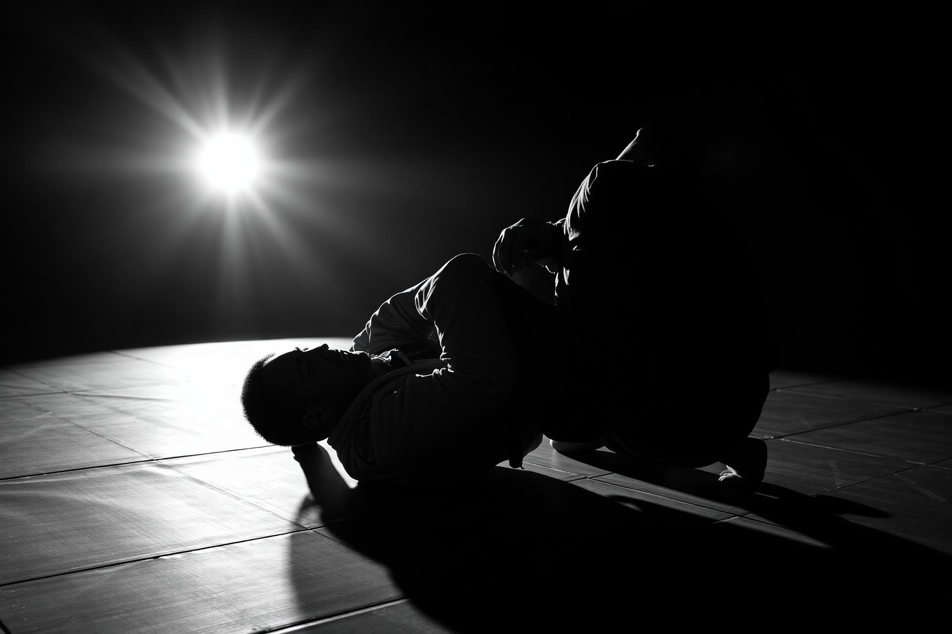 Atletas de Brazilian Jiu-Jitsu entrenando